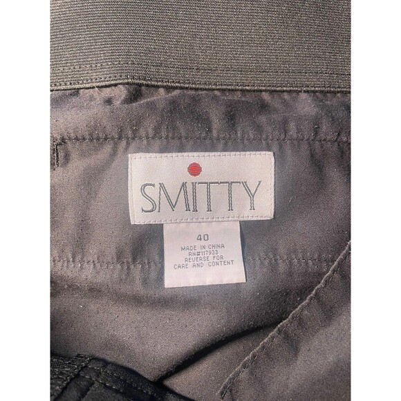 Smitty Solid Black Premium Knit Polyester Spandex Football Referee Shorts 40 - Picture 5 of 5